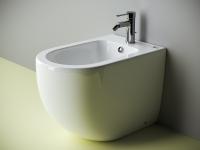 Биде приставное Ceramica Nova Metropol CN4005 фарфор, цвет белый