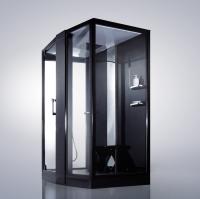 Душевая кабина с крышей Orans Diamond SR-89102RS Black прямоугольная  150x100 стекла прозрачные, профиль черный
