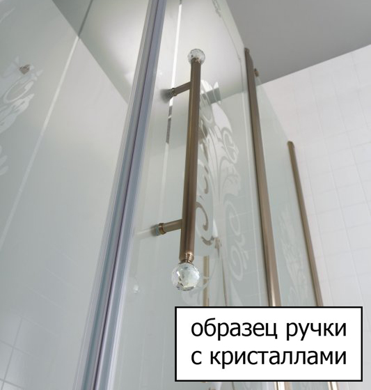 Душевая дверь Cezares Giubileo GIUBILEO-B-12-120-CP-Cr-L 120 см стекла с узором, профиль хром