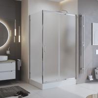 Душевой угол BelBagno Uno UNO-195-AH-1-120/90-P-Cr прямоугольный 120x90 стекла рифленые, профиль хром