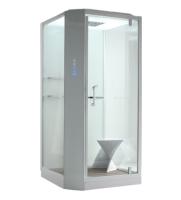 Душевая кабина с крышей Orans Diamond SR-89101RS White квадратная   100x100 стекла прозрачные, профиль белый