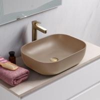 Раковина накладная прямоугольная BelBagno  BB1302-H316 фаянс цвет бежевый матовый