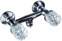 Смеситель для душа Boheme Crystal 274-CRST настенный 
без термостата хром