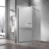 Душевая перегородка Vincea Walk in VSW-1H800MRGM 80 см, стекла зеркальные, профиль вороненая сталь