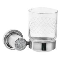 Стакан для зубных щеток Boheme Royal Cristal 10924-CR настенный цвет хром