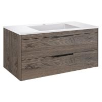 Тумба под раковину подвесная Vincea Chiara 2D VMC-2C2100RO 100 см  2 ящика цвет R.Oak 