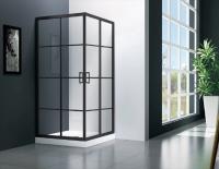 Душевой угол Veconi  RV09-90-11-C5 квадратная  90x90 стекла прозрачные, профиль черный