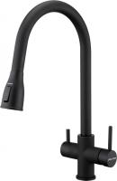 Смеситель для кухни Paulmark Lange La214212-401 с подключением к фильтру антрацит