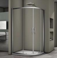 Душевой угол Veconi  RV08-12090A-01-19C3 асимметричная 120x90 стекла прозрачные, профиль хром