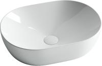 Раковина накладная овальная Ceramica Nova Element CN5010 фарфор цвет белый