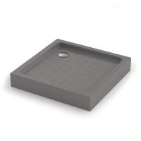 Душевой поддон низкий Veconi Tezeo acrylic TZ52GR-90-C5 квадратный акрил 90x90 серый