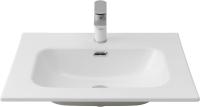 Раковина мебельная прямоугольная Aquanet Flat 00330429 керамика цвет белый матовый