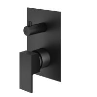 Смеситель для душа на 3 выхода Plumberia Selection TAG TG1901NO встраиваемый в стену 
без термостата черный матовый