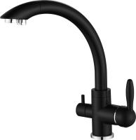 Смеситель для кухни Paulmark Essen Es213001-401 с подключением к фильтру антрацит