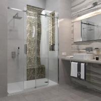 Душевая дверь Veconi Vianno VN74-140-01-C4 140 см стекла прозрачные, профиль хром