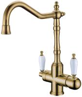 Смеситель для кухни Boheme Medici Ripresa 111 с подключением к фильтру бронза