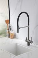 Смеситель для кухни Abber Wasser Kreis AF81141NG с подключением к фильтру никель