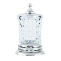 Стакан для ватных дисков Boheme Brillante 10444 настольный цвет Chrome