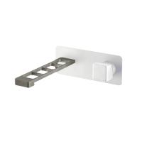 Смеситель для раковины Webert ONE-X OX830606741 белый/сталь