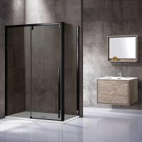 Душевой угол Vincea Lugano VSR-1L9012CGB-1 прямоугольный 120x90 стекла тонированные, профиль черный