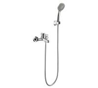 Смеситель для ванны или душа Bravat Slim F6332366CP-01-RUS настенный 
без термостата хром