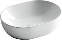 Раковина накладная овальная Ceramica Nova Element CN6019 фарфор цвет белый