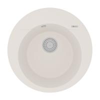 Кухонная мойка круглая Lemark Sula 9910004 встраиваемая сверху бежевый матовый