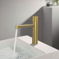 Смеситель для раковины Vincea Desire VBF-1D3BG брашированное золото