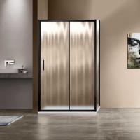 Душевой угол Vincea Garda VSR-1G9012CHB прямоугольный 120x90 стекла матовые, профиль черный