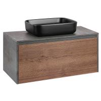 Тумба  подвесная Vincea Mesa VMC-2MS100TB 100 см  1 ящик+1 скрытый цвет T.Oak + Beton 