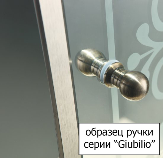 Душевая дверь Cezares Giubileo GIUBILEO-BF-1-120-CP-Cr 120 см стекла с узором прозрачные, профиль хром