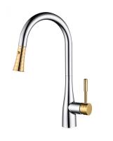 Смеситель для кухни D&K Rhein DA1462504A без подключения к фильтру хром/золото