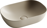 Раковина накладная прямоугольная Ceramica Nova Element CN6009MC фарфор цвет бежевый матовый