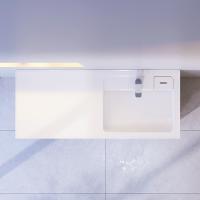 Раковина  прямоугольная Am.Pm X-Joy M85AWPR1201WG литьевой мрамор цвет белый глянцевый