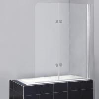 Шторка для ванны складная  BelBagno Sela SELA-V-21-120/140-C-Cr 120 см, стекла прозрачные, профиль хром