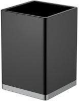 Стакан для зубных щеток Boheme  10961-B-CR Black&Chrome