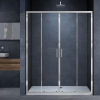 Душевая дверь Vincea Alpha VDS-3AL2180CL 180 см стекла прозрачные, профиль хром