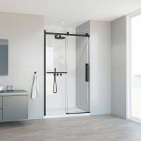 Душевая дверь Vincea Como Soft VDS-1CS110CLB 110 см стекла прозрачные, профиль черный
