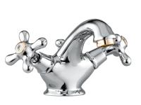 Смеситель для раковины Webert Armony AM700108017 хром/золото