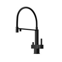 Смеситель для кухни Sancos Moro SC4006MB с подключением к фильтру матовый черный/черный