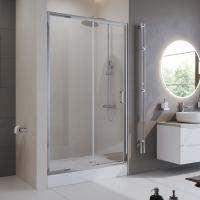 Душевая дверь BelBagno Uno UNO-195-BF-1-155-C-Cr 155 см стекла прозрачные, профиль хром