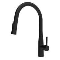 Смеситель для кухни Raiber Graceful RPB-011 без подключения к фильтру черный матовый