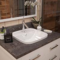 Раковина встраиваемая сверху квадратная  Maretti Florenza FL13NS37-844 фарфор цвет белый