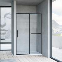 Душевая дверь Vincea Slim Soft VDS-1SS110CLB 110 см стекла прозрачные, профиль черный