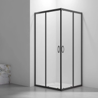 Душевой угол Veconi Rovigo RV101B-8090-01-C4 прямоугольный 90x80 стекла прозрачные, профиль черный