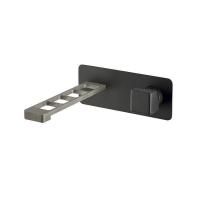 Смеситель для раковины Webert ONE-X OX830606441 черный/сталь