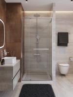 Душевая дверь складная Cezares Lux LUX-B-FS-11-110-C-CR 110 см стекла прозрачные профиль хром