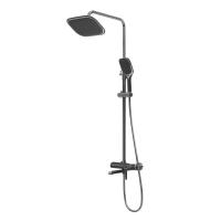 Душевая система со смесителем Grossman Alba 500.K35.06.100/210 монтаж настенная без термостата хром/черный