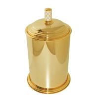 Ведро для мусора Boheme Murano 10907-W-G напольное цвет Gold
