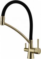 Смеситель для кухни Paulmark Siegen Si213111-BR с подключением к фильтру бронза/черный